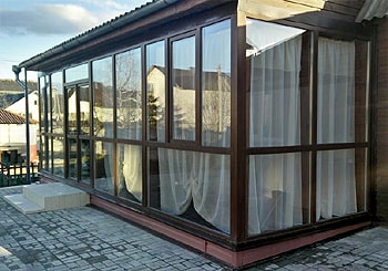 Теплое остекление террасы пластиковыми окнами